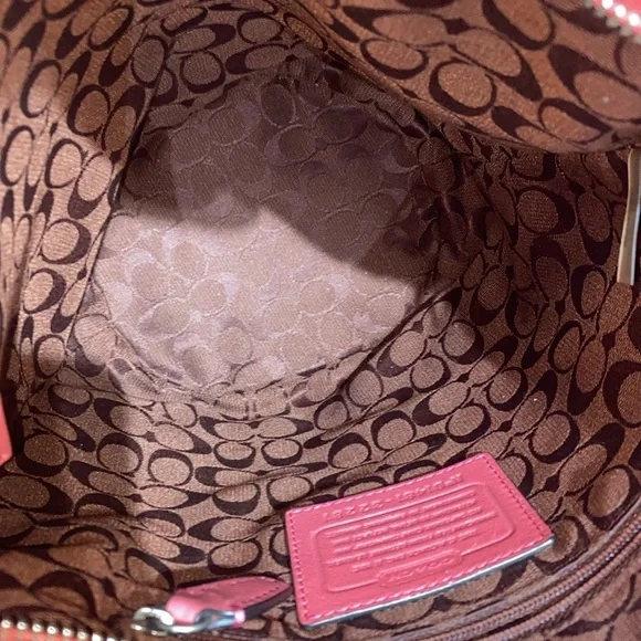 COACH Bleecker Sport Mini Duffle Crossbody Shoulder Bag Loganberry 32281 - Picture 5 of 11